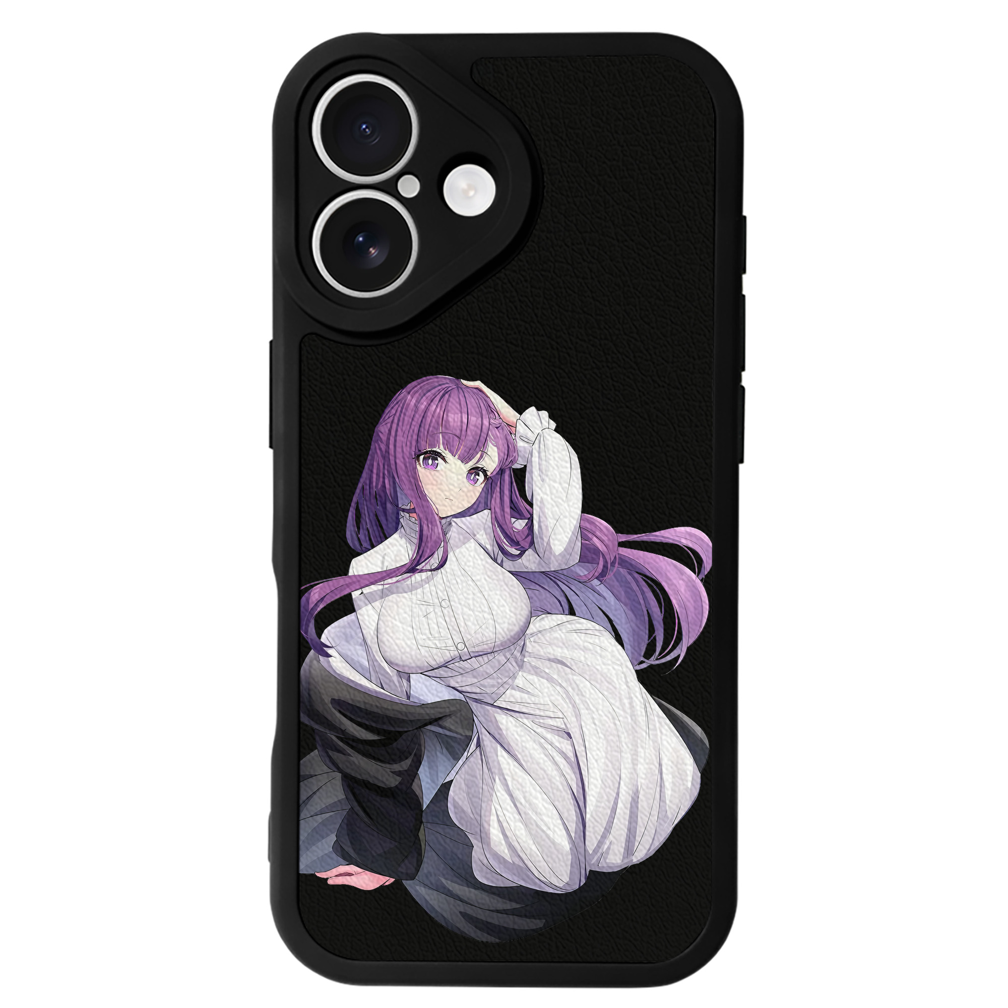 （画像用） 葬送のフリーレン Frieren 【iPhone 16シリーズ対応】シリコンスマホケース（レザー調） 材質：シリコン